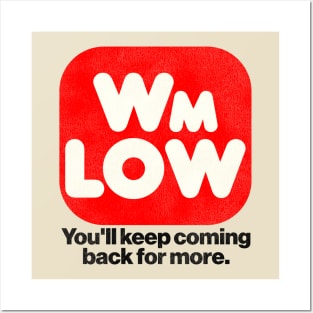 WM LOW Supermarket Retro Defunct Store Posters and Art